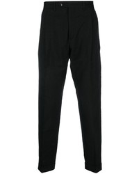Черные льняные брюки чинос от Dell'oglio