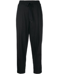 Женские черные льняные классические брюки от DKNY