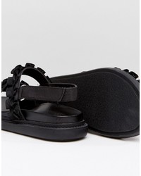 Женские черные массивные босоножки от Asos