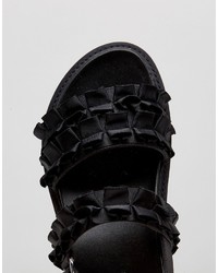 Женские черные массивные босоножки от Asos