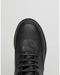 Черные массивные ботильоны на шнуровке от Asos