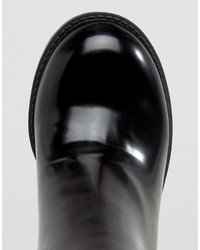 Черные массивные ботильоны от Monki