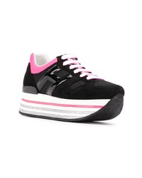 Женские черные массивные низкие кеды от Hogan