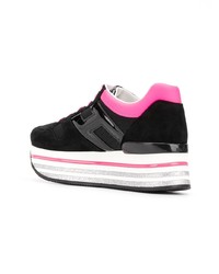 Женские черные массивные низкие кеды от Hogan