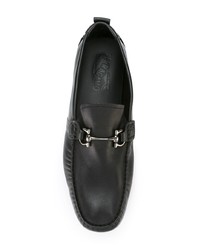 Мужские черные мокасины от Salvatore Ferragamo