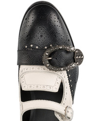 Черные монки с двумя ремешками от Gucci