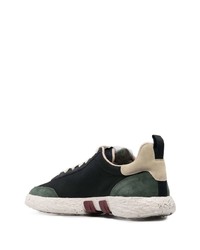 Мужские черные низкие кеды из плотной ткани от Hogan