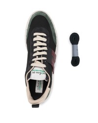 Мужские черные низкие кеды из плотной ткани от Hogan