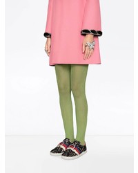 Женские черные низкие кеды из плотной ткани от Gucci