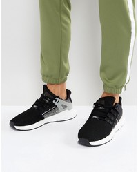 Мужские черные низкие кеды из плотной ткани от adidas Originals