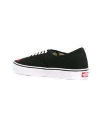 Мужские черные низкие кеды из плотной ткани от Vans