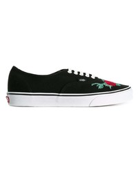 Мужские черные низкие кеды из плотной ткани от Vans