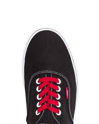 Мужские черные низкие кеды из плотной ткани от Vans