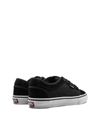 Мужские черные низкие кеды из плотной ткани от Vans