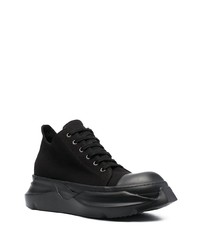 Мужские черные низкие кеды из плотной ткани от Rick Owens DRKSHDW