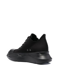 Мужские черные низкие кеды из плотной ткани от Rick Owens DRKSHDW