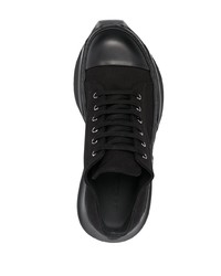 Мужские черные низкие кеды из плотной ткани от Rick Owens DRKSHDW