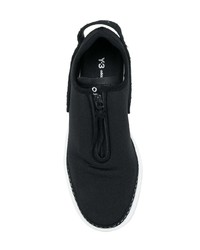 Женские черные низкие кеды из плотной ткани от Y-3