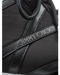 Мужские черные низкие кеды из плотной ткани от Jimmy Choo