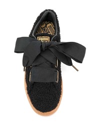 Женские черные низкие кеды из плотной ткани от Puma