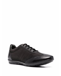 Мужские черные низкие кеды из плотной ткани от Geox