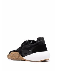 Мужские черные низкие кеды из плотной ткани от Gcds