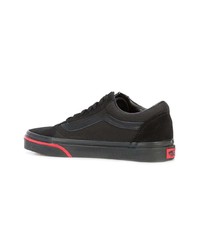 Мужские черные низкие кеды из плотной ткани от Vans