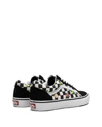 Мужские черные низкие кеды из плотной ткани от Vans