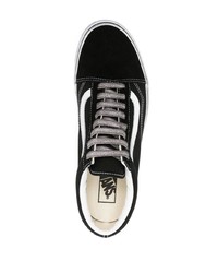 Мужские черные низкие кеды из плотной ткани от Vans