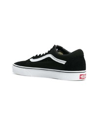 Мужские черные низкие кеды из плотной ткани от Vans