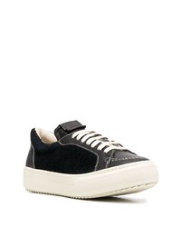 Мужские черные низкие кеды из плотной ткани от Rhude