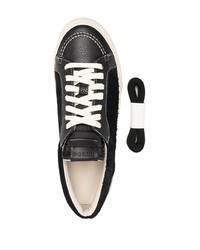 Мужские черные низкие кеды из плотной ткани от Rhude