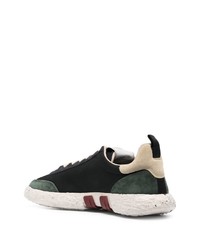 Мужские черные низкие кеды из плотной ткани от Hogan