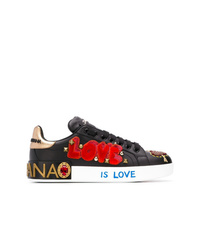 Черные низкие кеды с пайетками с украшением