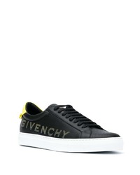Мужские черные низкие кеды с украшением от Givenchy