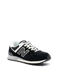 Мужские черные низкие кеды от New Balance