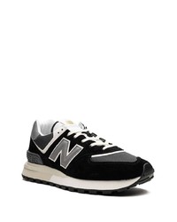 Мужские черные низкие кеды от New Balance