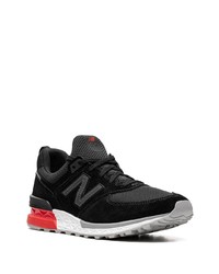 Мужские черные низкие кеды от New Balance