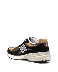 Мужские черные низкие кеды от New Balance