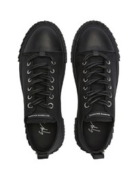 Мужские черные низкие кеды от Giuseppe Zanotti