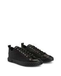 Мужские черные низкие кеды от Giuseppe Zanotti