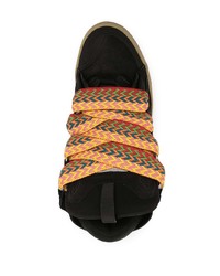 Мужские черные низкие кеды от Lanvin