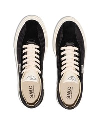 Мужские черные низкие кеды от Stepney Workers Club