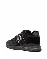 Мужские черные низкие кеды от Premiata