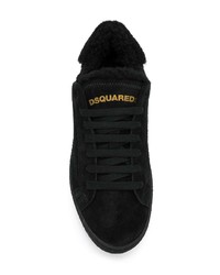 Женские черные низкие кеды от Dsquared2