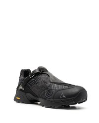 Мужские черные низкие кеды от Roa