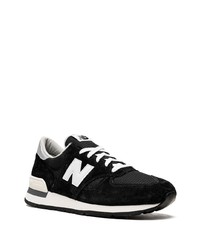 Мужские черные низкие кеды от New Balance