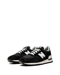 Мужские черные низкие кеды от New Balance