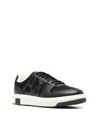 Мужские черные низкие кеды от Armani Exchange
