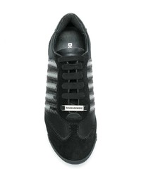 Женские черные низкие кеды от Dsquared2